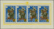 Unmounted Mint , Block Flemish Legion 50F Blue With 1943 Airplane With Variety Inverted Overprint In Sheetlet Of 4, Sign - Erinnophilie [E]