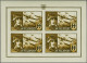 Unmounted Mint , Block Waffen-SS, 10-100F In Imperforate Sheetlets Of 4, 50F With Variety Partly With Horizontal Perfora - Erinnophilia [E]