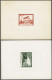 1941 Légion Des Volontaires (L.V.F.) Airmail, 2 Ministerblocks On Cardboard Paper With Embossed Logo, Ministerblock In R - Guerre (timbres De)