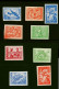 Without Gum 1944, Latvian Legion, Proofs, 8 Different Designs, Without Gum On Glaced Paper - Feldpost World War II