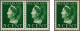 Cover Netherlands, Overprint Houdt Goeden Moed In Green On 5 And 12½ Cent Wilhelmina Van Konijnenburg Mainly On Philatel - War And Propaganda Forgeries