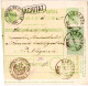 Rumänien 1907, 2x5 B. Auf 5 B. Postanweisung Ganzsache V. Alexandria. - Andere & Zonder Classificatie