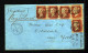 5x 1 P. Rot Auf Einschreibbrief Ab TEWICKESBURY Nach York 1870 - Lettres & Documents