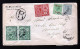 Ausgaben Mischfrankatur Auf Einschreibbrief 1930 Ab Nassau Nach Belgien - 1859-1963 Crown Colony