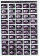 1962 - Anniversaires Culturels /feuille Complète COMPLÈTE X 100 - Full Sheets & Multiples