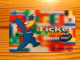 Prepaid Phonecard France, Le Ticket - Football World Cup, Lenticular, 3D - Mobicartes (GSM/SIM)