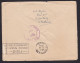 Rhodesia & Nyasaland: Cover To USA, 1955, 1 Stamp, Forwarded, Returned, Finger Retour Cancel (minor Damage) - Rhodesia & Nyasaland (1954-1963)