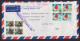 Rhodesia: Airmail Cover To USA, 8 Stamps, Truck, Car, Ship, Cancel Insufficient Postage For Airmail (minor Damage) - Rhodesia (1964-1980)