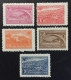 1945 - Albania - Definitives: Landscapes - Architecture - 5 Stamps Unused - Albania