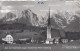 E4758) ALM Bei SAALFELDEN Gegen Steinerne Meer - Salzburg - FOTO AK  KIRCHE Mit Häusern Gegen Berge ALT! - Saalfelden