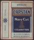India Vintage MEDIUM CAPSTAN NAVY CUT- Empty CIGARETTE Packet  (**) Inde Indien - Zigarettenetuis (leer)