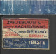 DE VLAG ZAKJEBLAUW & KACHELGLANS - ROODHOUT LUCIFERS  - OLD MATCHBOX LABEL THE NETHERLANDS (HOLLAND) ± 1900 - Boites D'allumettes - Etiquettes