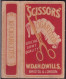 LONDON Vintage SCISSORS Empty CIGARETTE Packet- MEDAL  (**) - Sigarettenkokers (leeg)