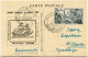 MARTINIQUE CARTE POSTALE JOURNEE DU TIMBRE 1947 DEPART FORT-DE-FRANCE 15 MARS 1947 POUR LA GUADELOUPE - Brieven En Documenten