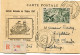 MARTINIQUE CARTE POSTALE RECOMMANDEE JOURNEE DU TIMBRE 1947 DEPART FORT-DE-FRANCE 15 MARS 1947 POUR LA GUADELOUPE - Lettres & Documents