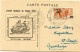 MARTINIQUE CARTE POSTALE JOURNEE DU TIMBRE 1947 DEPART FORT-DE-FRANCE 15 MARS 1947 POUR LA GUADELOUPE - Lettres & Documents