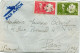 MARTINIQUE LETTRE PAR AVION DEPART FORT-DE-FRANCE 9-4-46 MARTINIQUE POUR LA FRANCE - Covers & Documents