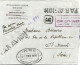 INDE LETTRE PAR AVION RECOMMANDEE AVEC CACHET "LIAISON AERIENNE GIRIER-WEISS..." AVEC AFFR AU DOS DEPART PONDICHERY..... - Lettres & Documents