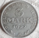 DUITSLAND : 3 REICHSMARK 1922 A KM 29..UNC - 1 Reichsmark