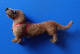 Delcampe - Figurine Teckel Vintage, Kunstlerschutz West Germany, Hand Work - Dogs