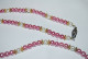 C56 Magnifique Collier De Perles Roses Et Blanches - Dorure - Halsketten