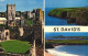ST. DAVIDS, PEMBROKESHIRE, MULTIPLE VIEWS, ARCHITECTURE, CASTLE, COAST, BEACH, WALES, UNITED KINGDOM, POSTCARD - Pembrokeshire
