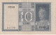 BILLETE DE ITALIA DE 10 LIRE  BIGLIETO DI STATO DEL AÑO 1938  (BANKNOTE) - Italië – 10 Lire