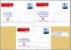 1996 - 3 Briefkaarten - N-F-D - MUTAPOST Generale Bank - Ongebruikt - Avviso Cambiamento Indirizzo