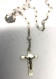 Ancien CHAPELET Catholique - Nacre Véritable - Pendentif Crucifix - Religious Art