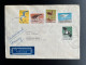 NETHERLANDS 1961 AIR MAIL LETTER CASTRICUM TO HANAU 23-08-1961 NEDERLAND BIRDS - Cartas & Documentos