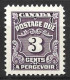 CANADA...KING GEORGE V...(1910-36.).....POSTAGE - DUE.....3c......SGD20...(CAT.VAL.£8..)..J8......MH.... - Portomarken