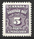 CANADA...KING GEORGE V...(1910-36.).....POSTAGE - DUE.....5c......SGD22.....(CAT.VAL.£6..)........MH.... - Impuestos