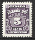 CANADA...KING GEORGE V...(1910-36.).....POSTAGE - DUE.....5c......SGD22.....(CAT.VAL.£6..)........MH.... - Portomarken