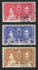 LEEWARD IS...KING GEORGE VI..(1936-52.)....OMNIBUS.....CORONATION...SET OF 3......VFU.... - Leeward  Islands