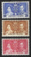 LEEWARD IS...KING GEORGE VI..(1936-52.)....OMNIBUS.....CORONATION...SET OF 3......MH...... - Leeward  Islands