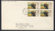 1969 #492 50c BLOCK Suzor-Cote FDC - CANADA POSTAL HISTORY - 1961-1970