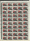 RUSSIA Russland 1938 Michel 594 Complete Sheet Of 50 Stamps MNH NB! Some Stain Spots & Separation At Fold - Nuovi