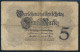 Geldschein Banknote 5 Mark Ro: 48b 05.08.1914 - Otros & Sin Clasificación