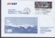 United Nations SAS First BOEING-767 Flight NEWARK N.J.-COPENHAGEN 1989 Cover Brief Lettre United Nations Building - Aéreo