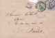 Belgique--1874 --lettre De BRUXELLES  Pour PARIS (France)...timbres....cachets - 1869-1883 Léopold II