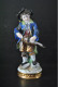 Magnifique STATUETTE DE MENDIANT SALTIMBANQUE MUSICIEN EN PORCELAINE DE WOLKSTED THURINGE Marque Cachet - Andere & Zonder Classificatie