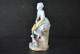 STATUETTE DE PAYSANNE A LA CHEVRE ET SERPE EN PORCELAINE POLYCHROME DE SITZENDORF ALLEMAGNE Marque S Couronne - Other & Unclassified