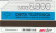 SCHEDA TELEFONICA USATA PRP 210 COLLIGERE  (514 U - Private - Tribute