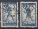 Delcampe - ⁕ Yugoslavia 1919 SHS Slovenia ⁕ CHAIN BREAKERS - VERIGARI 20 & 25 Vin. Mi.103, 104 ⁕ Errors, Shades 6v Used (1v MNH) - Used Stamps