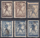 Delcampe - ⁕ Yugoslavia 1919 SHS Slovenia ⁕ CHAIN BREAKERS - VERIGARI 20 & 25 Vin. Mi.103, 104 ⁕ Errors, Shades 6v Used (1v MNH) - Used Stamps