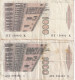 LOTE DE 2 BILLETES DE ITALIA DE 1000 LIRAS DEL AÑO 1982 DE MARCO POLO (BANKNOTE) DIFERENTES FIRMAS - 1000 Liras