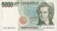 BILLETE DE ITALIA DE 5000 LIRAS DEL AÑO 1985 DE VELLINI  (BANKNOTE) DIFERENTES FIRMAS - 5000 Liras