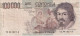 BILLETE DE ITALIA DE 100000 LIRE DEL AÑO 1983 DE CARAVAGGIO (BANKNOTE) DIFERENTES FIRMAS - 100000 Liras