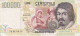 BILLETE DE ITALIA DE 100000 LIRE DEL AÑO 1994 DE CARAVAGGIO (BANKNOTE) DIFERENTES FIRMAS - 100000 Lire