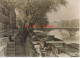 Photo Paris Collection Albert Kahn ,Lavoirs Quai De Bourbon 1923,couleur,tirage Kahn Années 60,introuvable - Albumes & Colecciones